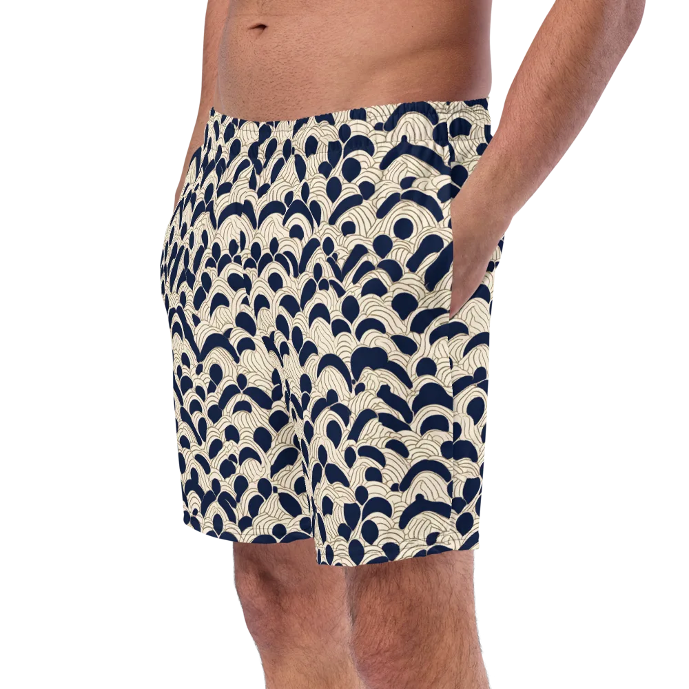 Midnight Seigaiha on Swim Trunks — Left Front