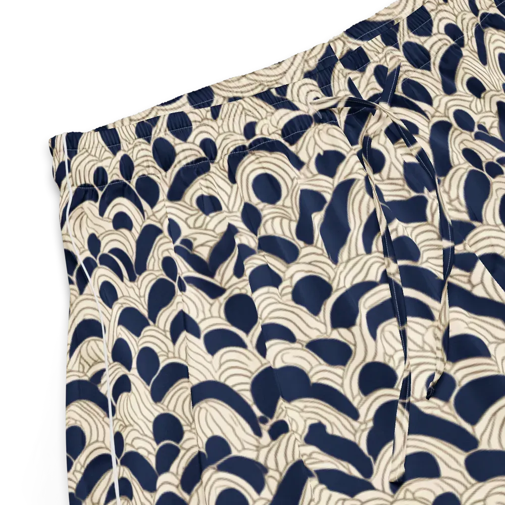 Midnight Seigaiha on Women's Pajama Shorts — Product details