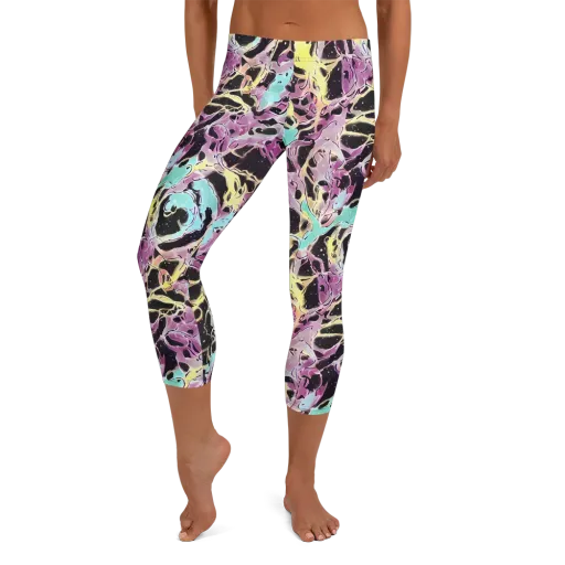 Dreams in Orbit on a Capri Leggings