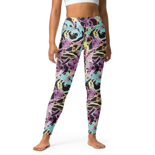 Dreams in Orbit on a Yoga Leggings