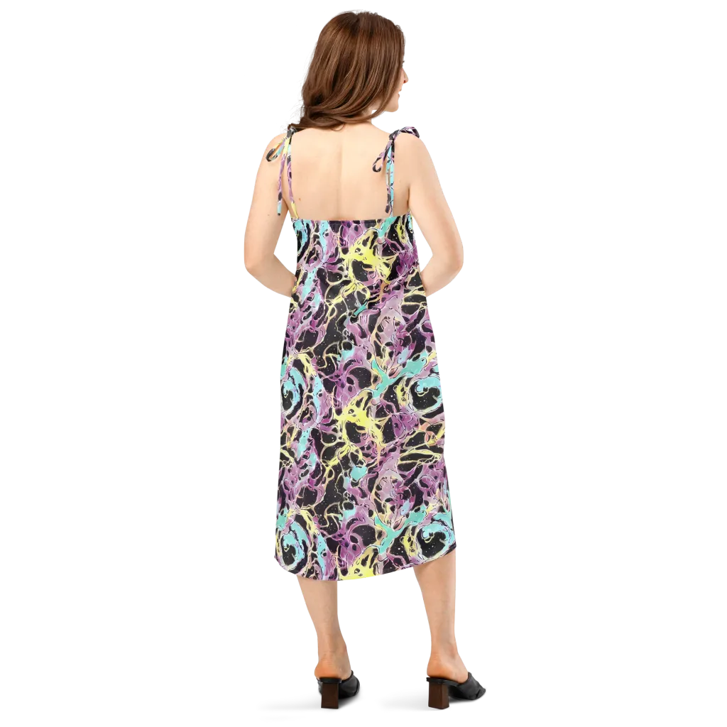 Dreams in Orbit on Slip Dress — Back