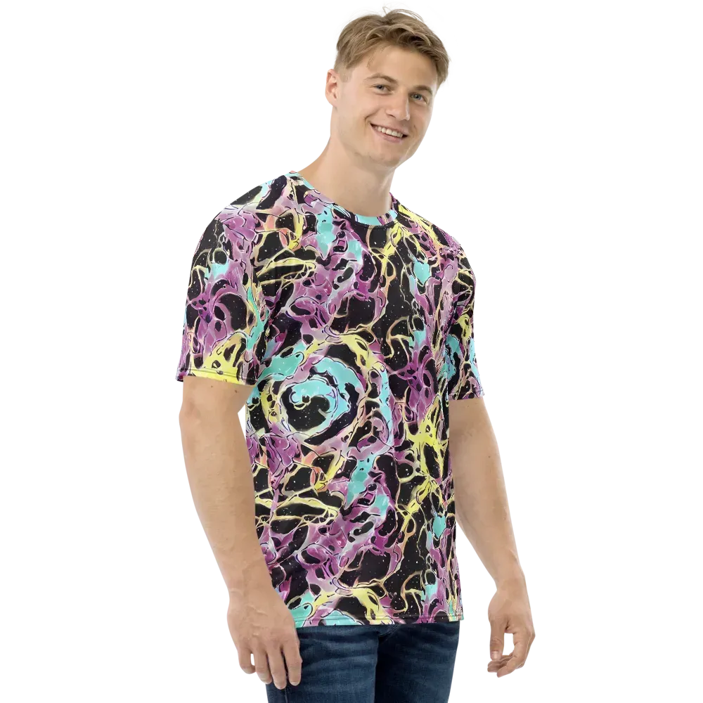 Dreams in Orbit on Men's Crew Neck T-Shirt — Right