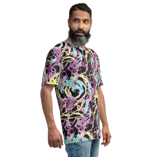 Dreams in Orbit on a Men's Crew Neck T-Shirt