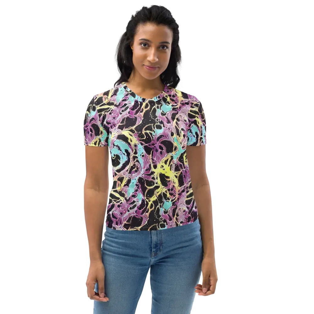 Dreams in Orbit on Women's Crew Neck T-Shirt — Front