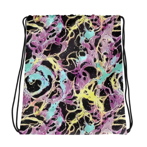 Dreams in Orbit on a Drawstring Bag