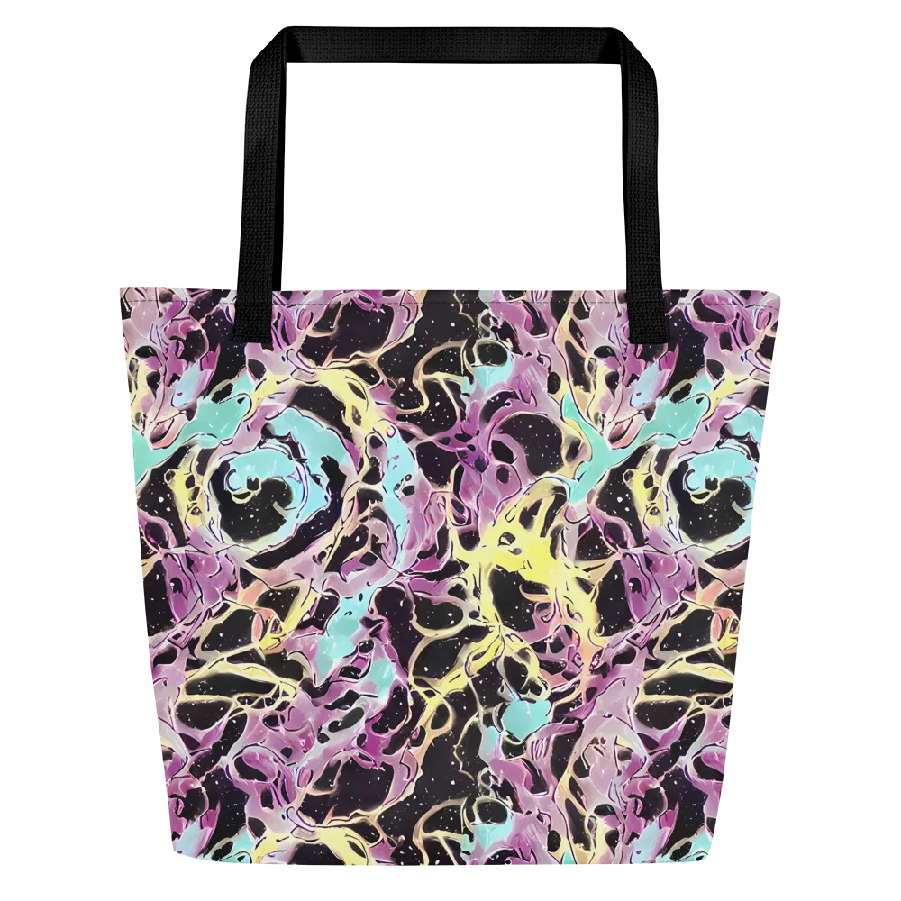 Dreams in Orbit on Large Tote Bag W/ Pocket — Front