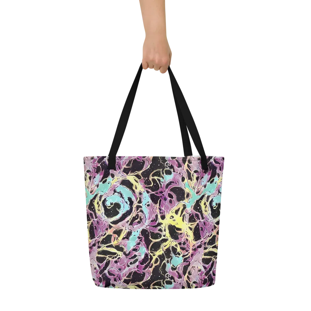 Dreams in Orbit on Large Tote Bag W/ Pocket — Front