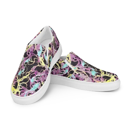 Dreams in Orbit on a Women's Slip-On Canvas Shoes