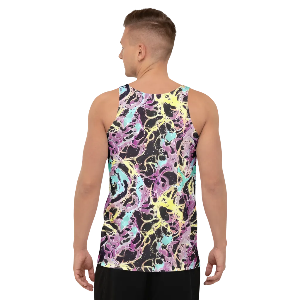 Dreams in Orbit on Men's Tank Top — Back