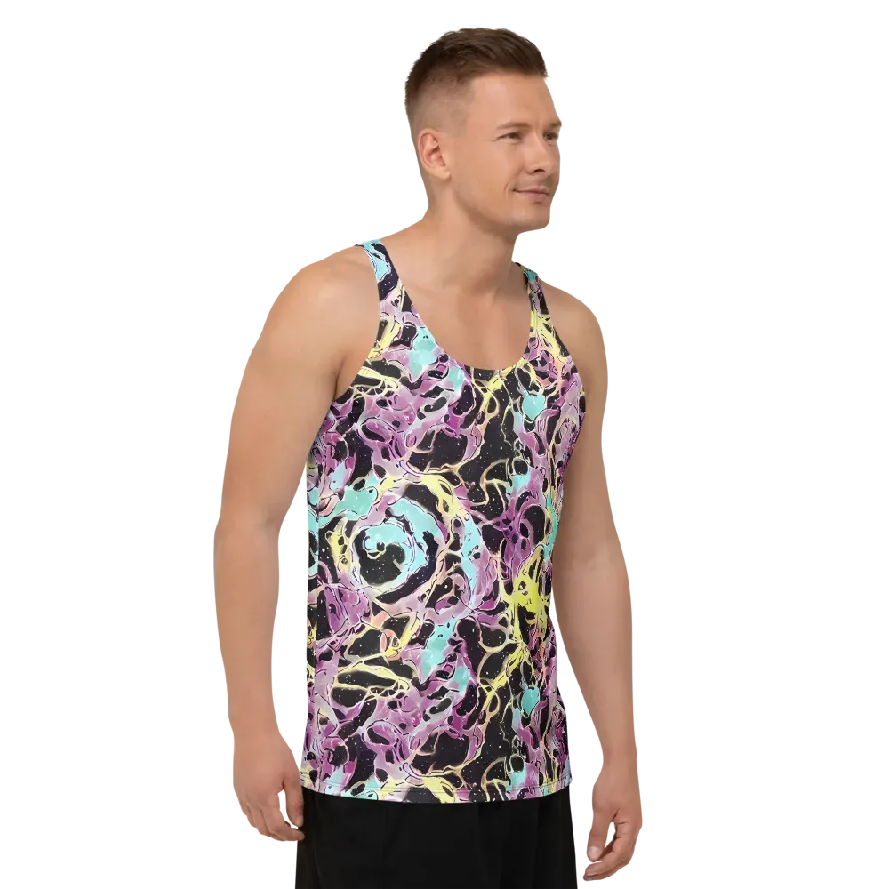 Dreams in Orbit on Men's Tank Top — Right Front