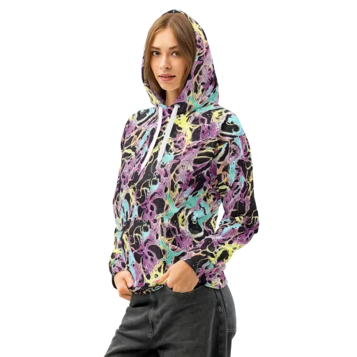 Dreams in Orbit on a Cotton Hoodie