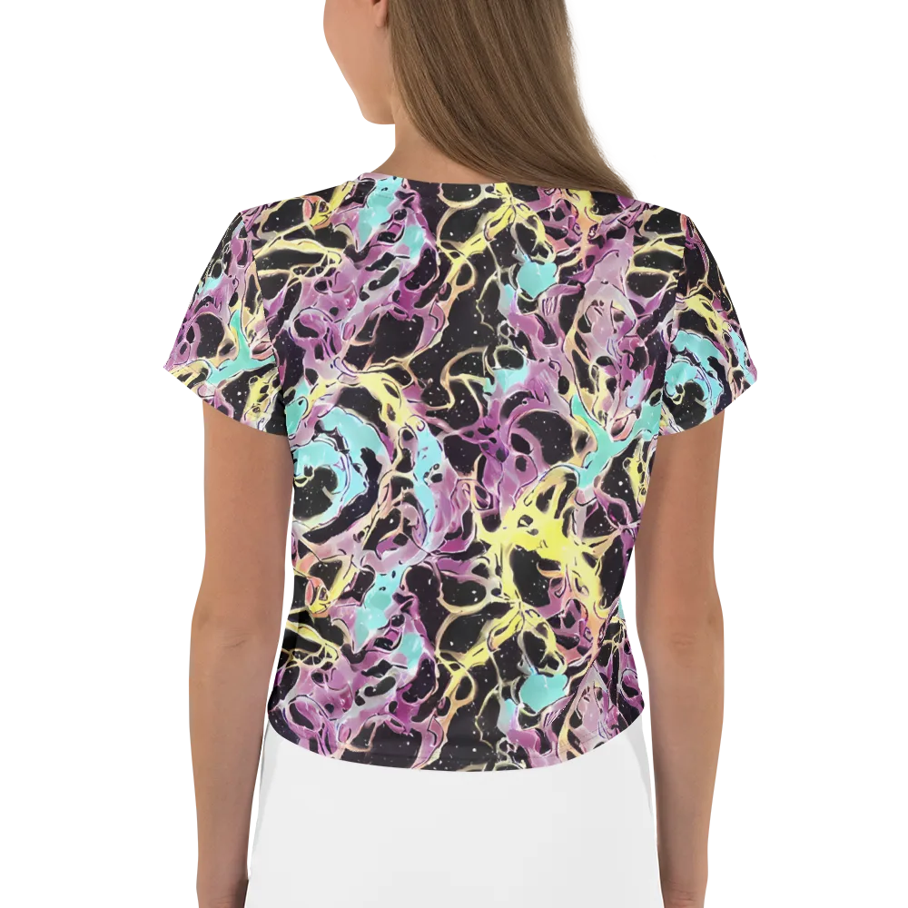 Dreams in Orbit on Crop Tee — Back
