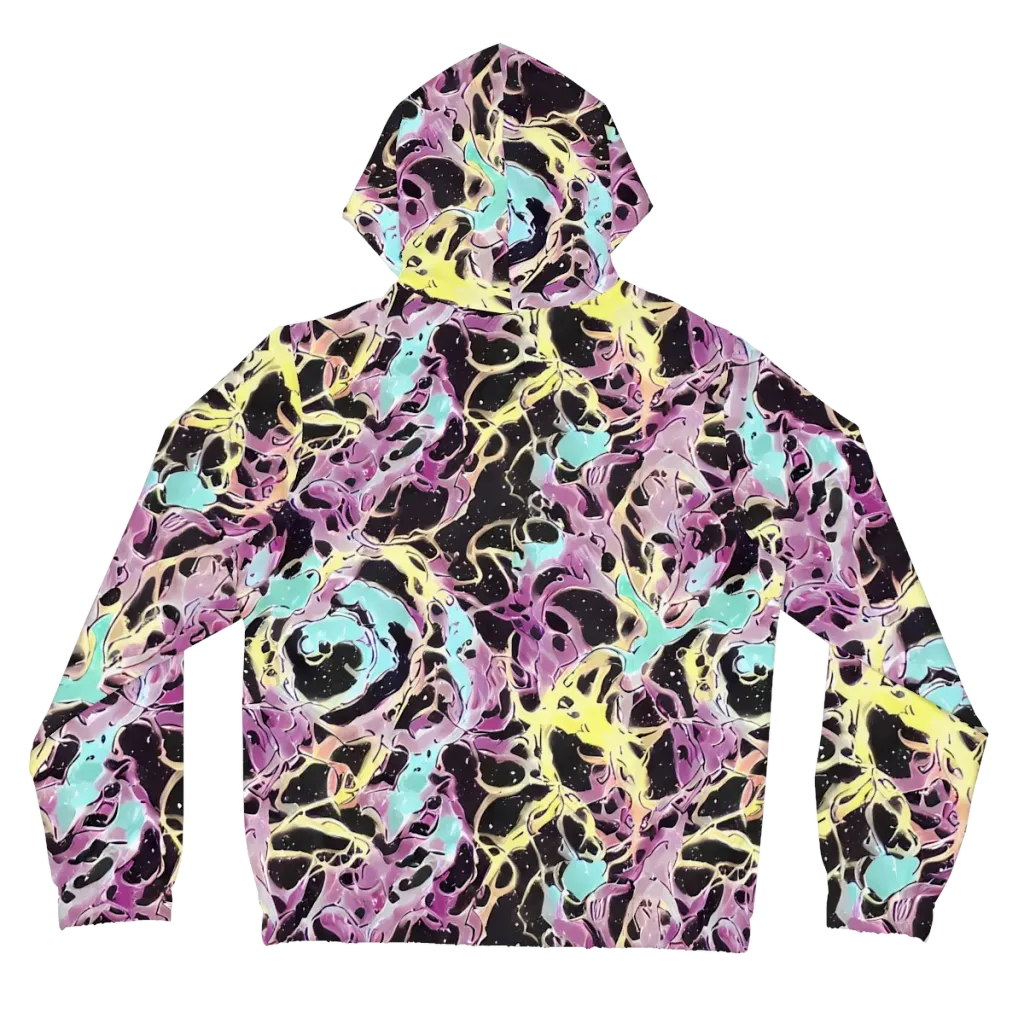 Dreams in Orbit on Women's Full-Zip Hoodie — Back