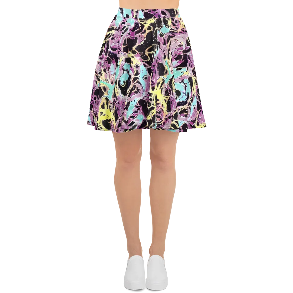 Dreams in Orbit on Skater Skirt — Front