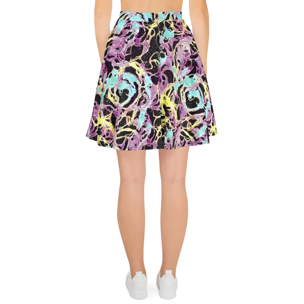 Dreams in Orbit on Skater Skirt — Back