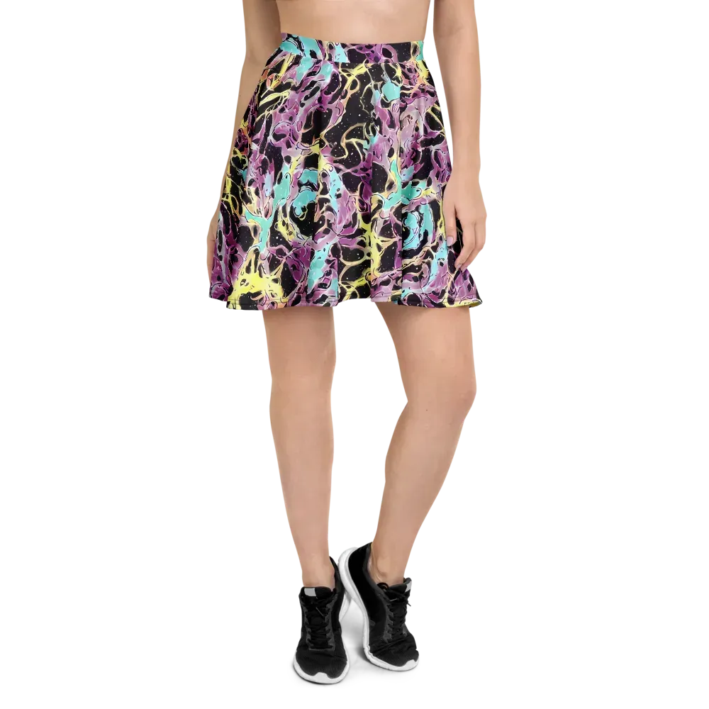Dreams in Orbit on Skater Skirt — Front