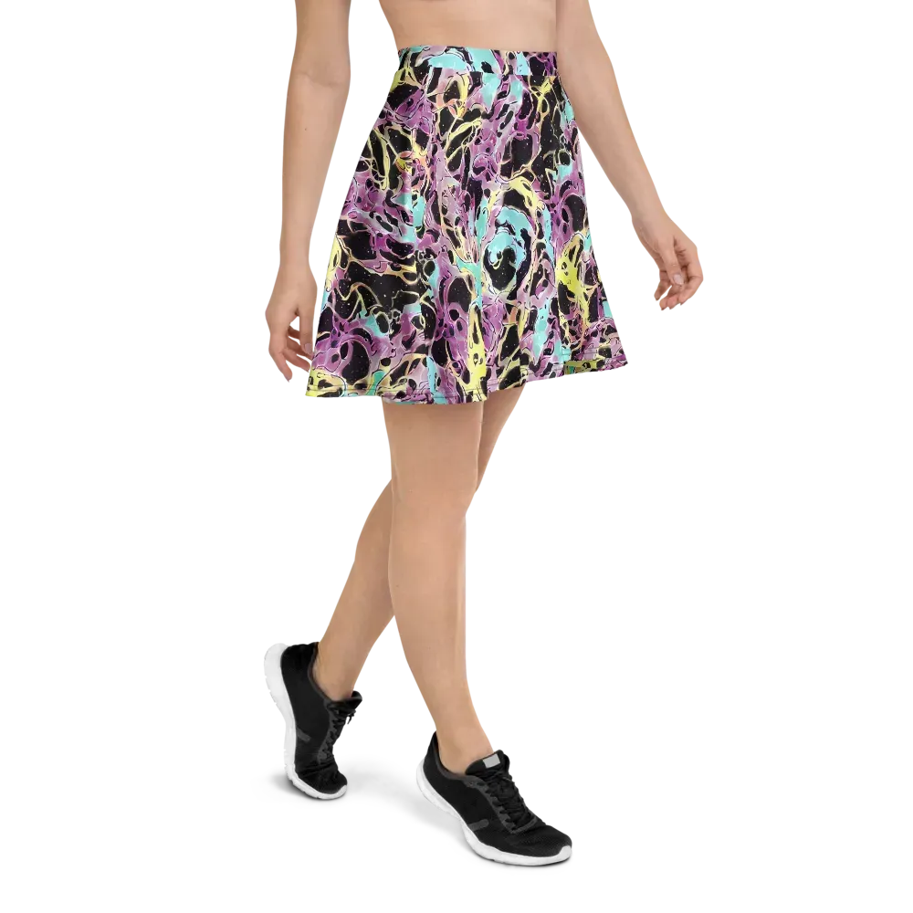 Dreams in Orbit on Skater Skirt — Right