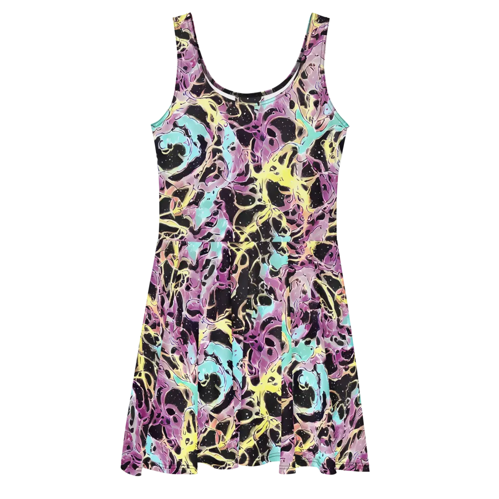 Dreams in Orbit on Skater Dress — Front