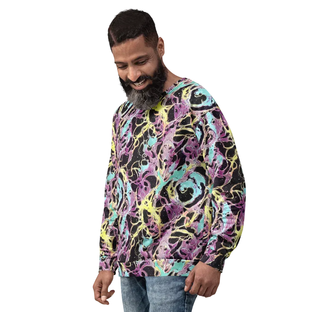 Dreams in Orbit on Sweatshirt — Left Front