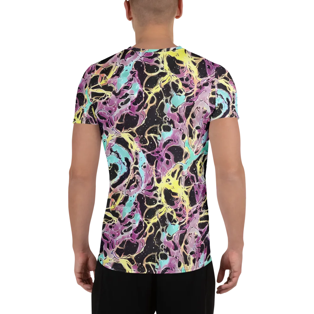 Dreams in Orbit on Men's Athletic T-Shirt — Back