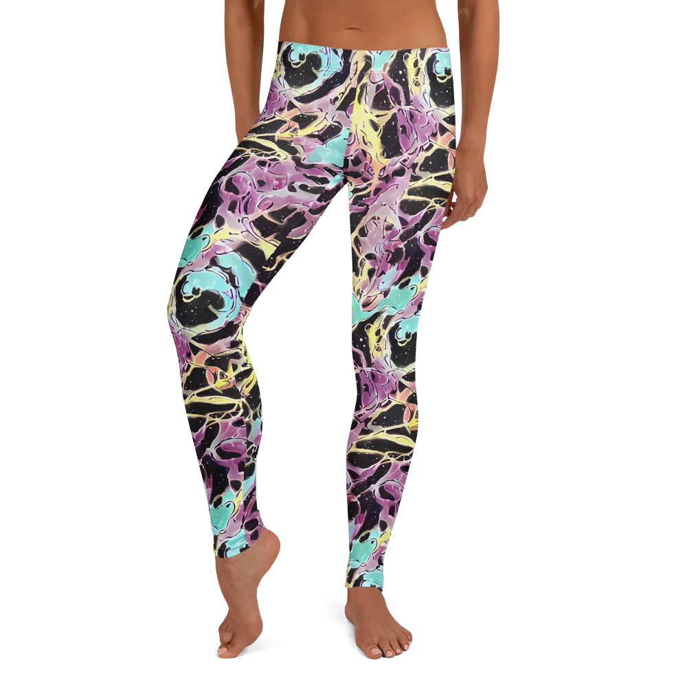 Dreams in Orbit on Leggings — Front