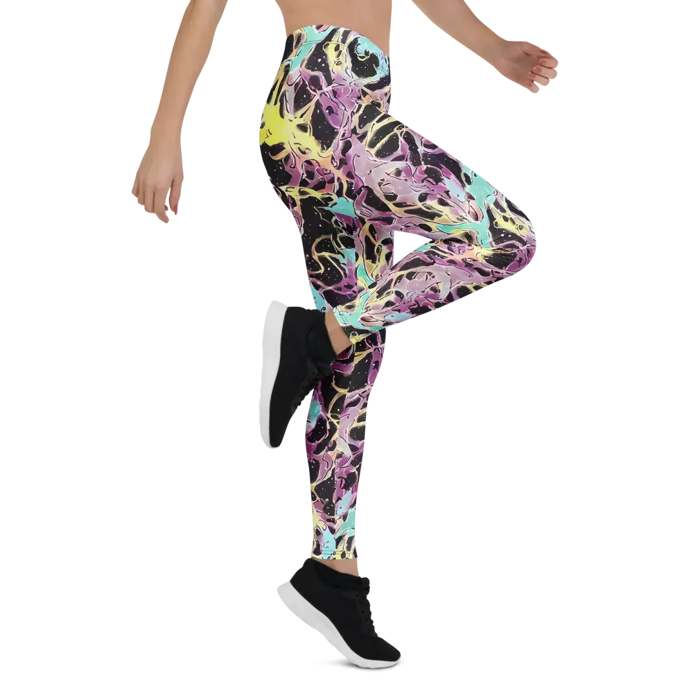 Dreams in Orbit on Leggings — Right