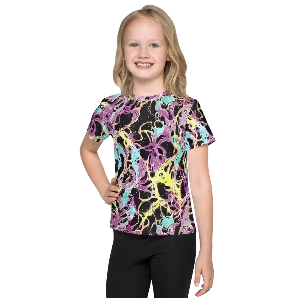 Dreams in Orbit on Kids Crew Neck T-Shirt — Front
