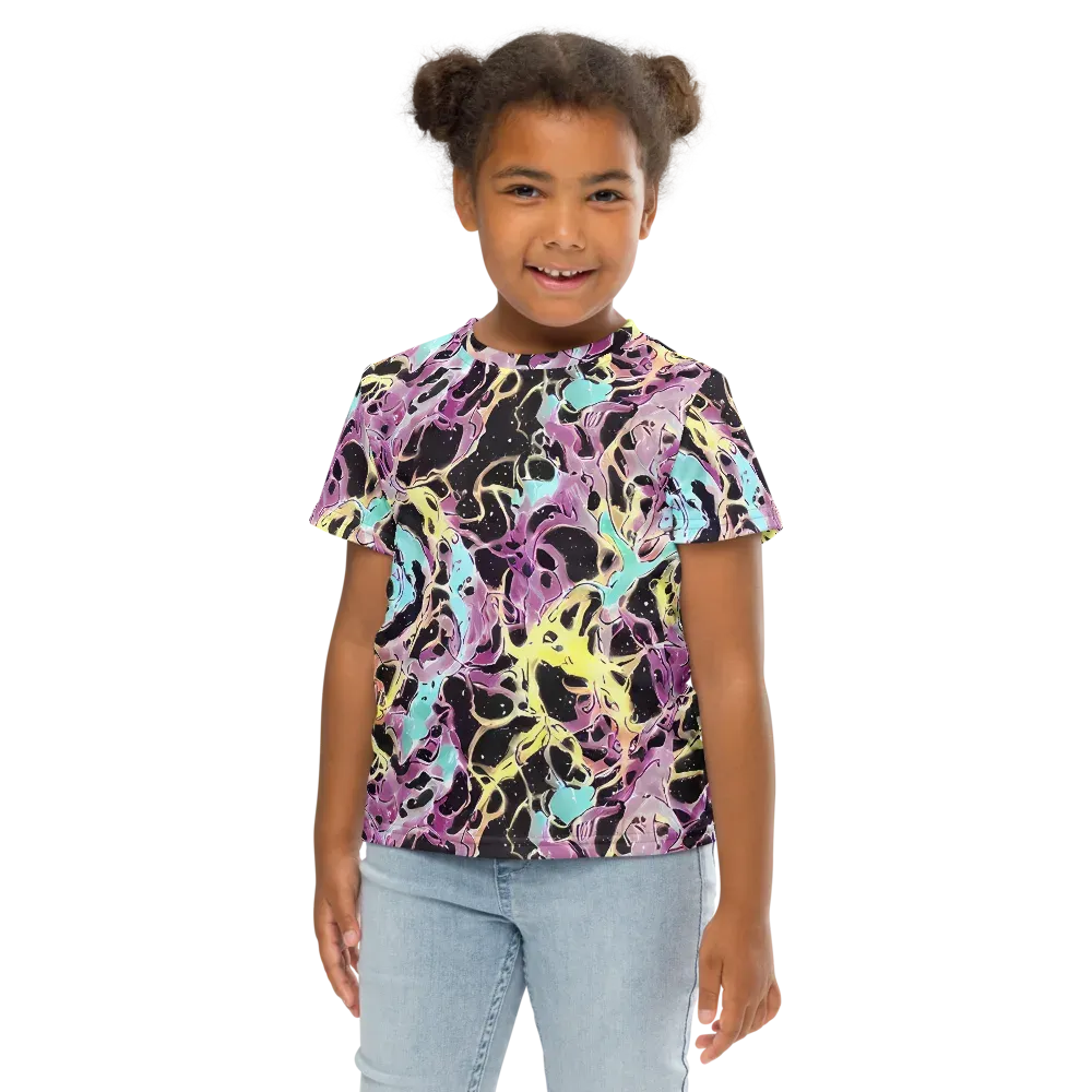 Dreams in Orbit on Kids Crew Neck T-Shirt — Front