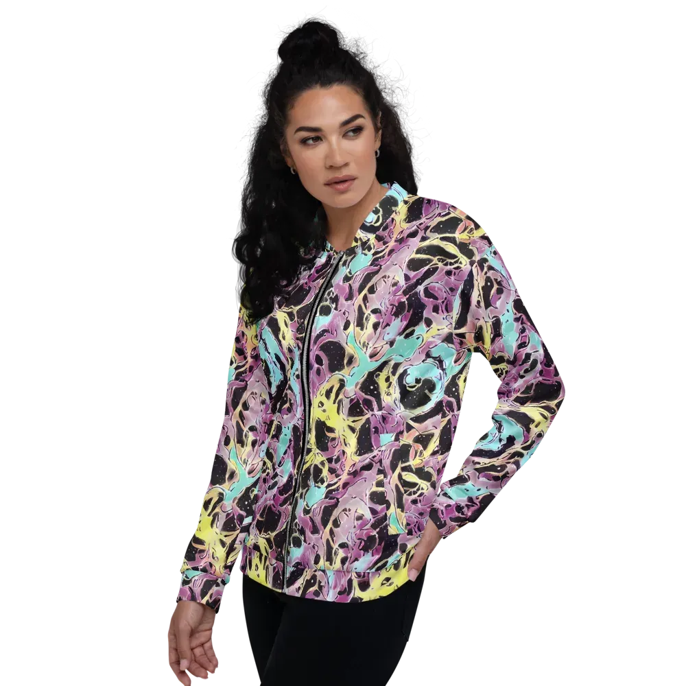 Dreams in Orbit on Bomber Jacket — Left