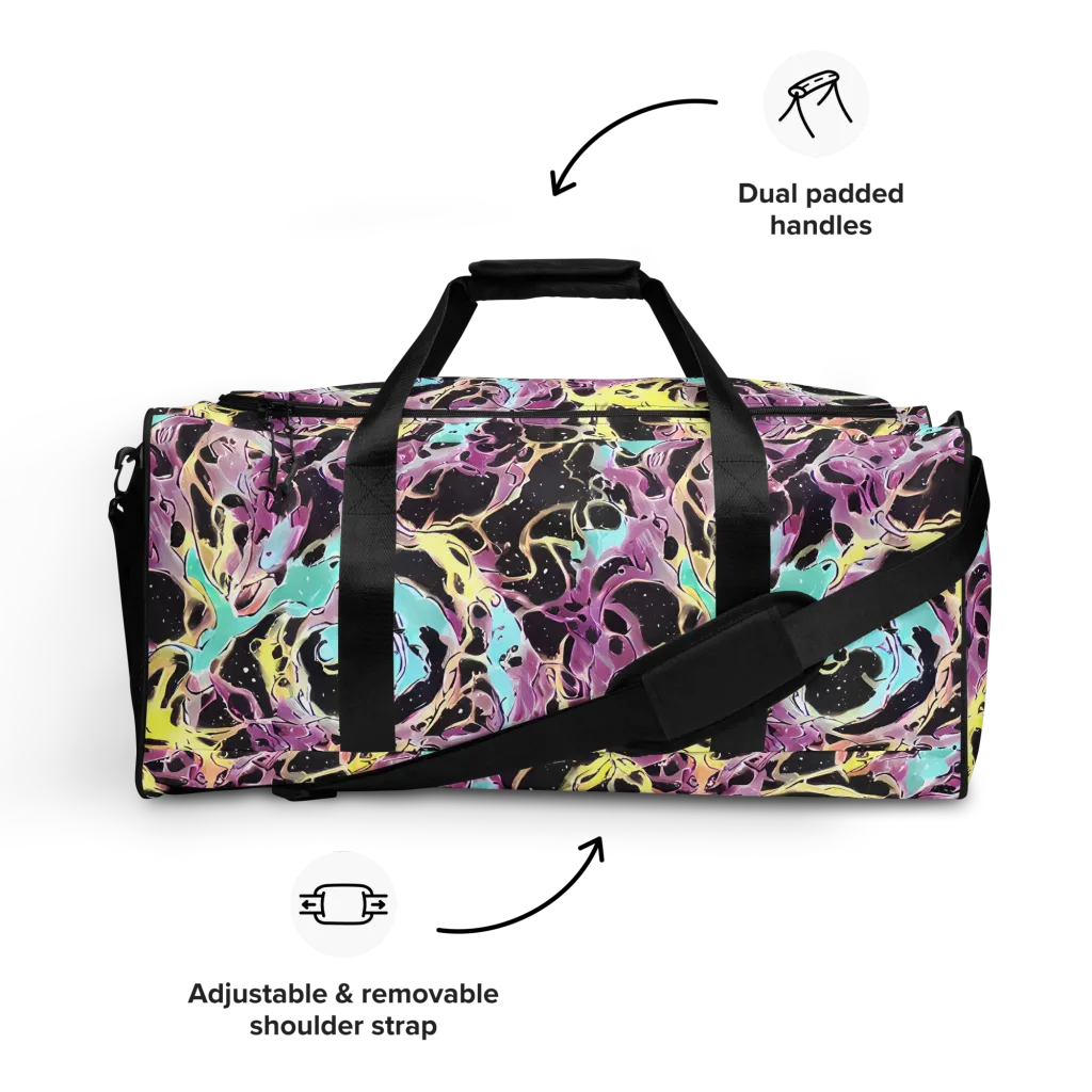 Dreams in Orbit on Duffle Bag — Front