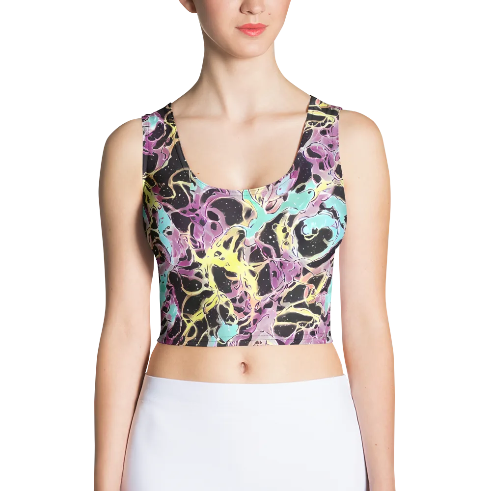Dreams in Orbit on Crop Top — Front