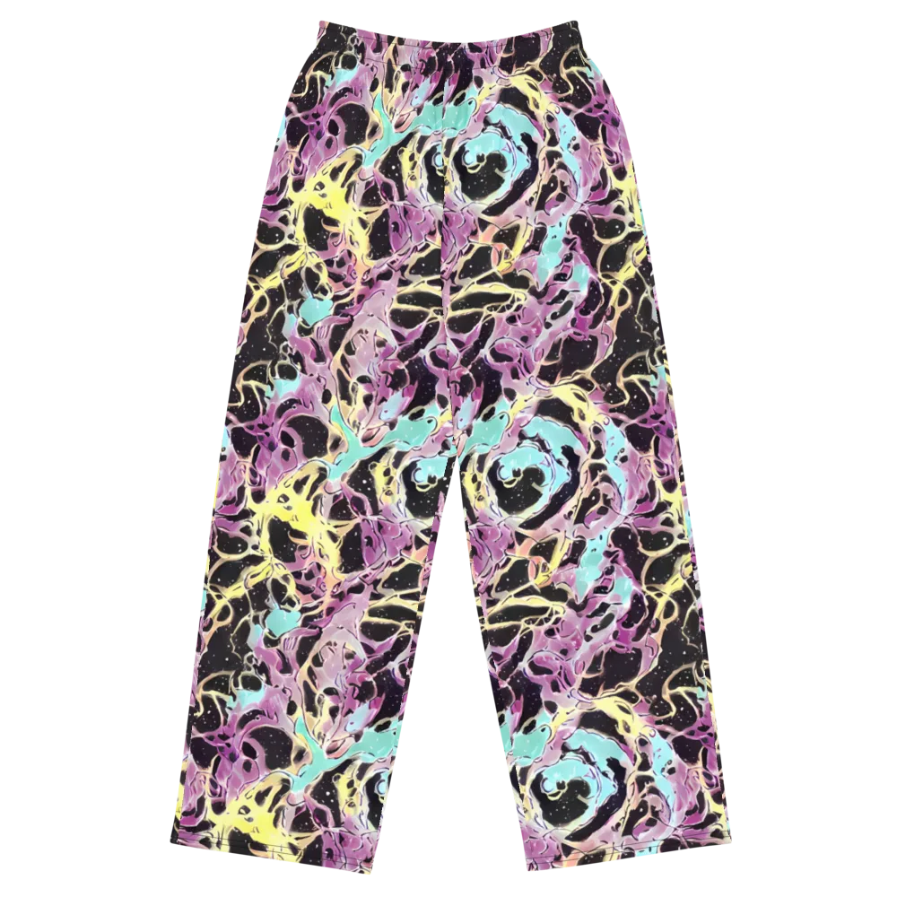 Dreams in Orbit on Wide-Leg Pants — Front