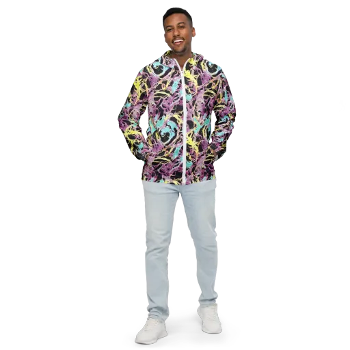 Dreams in Orbit on a Men's Windbreaker