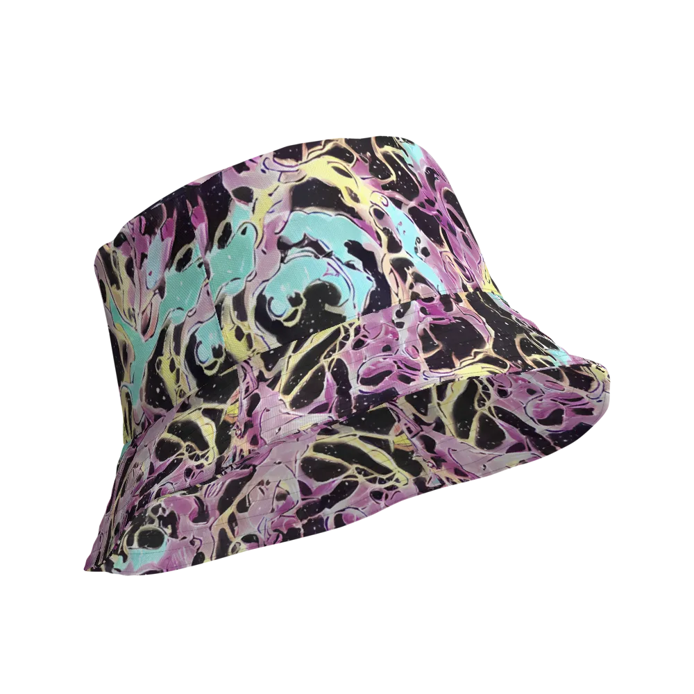Dreams in Orbit on Reversible Bucket Hat — Product details Outside