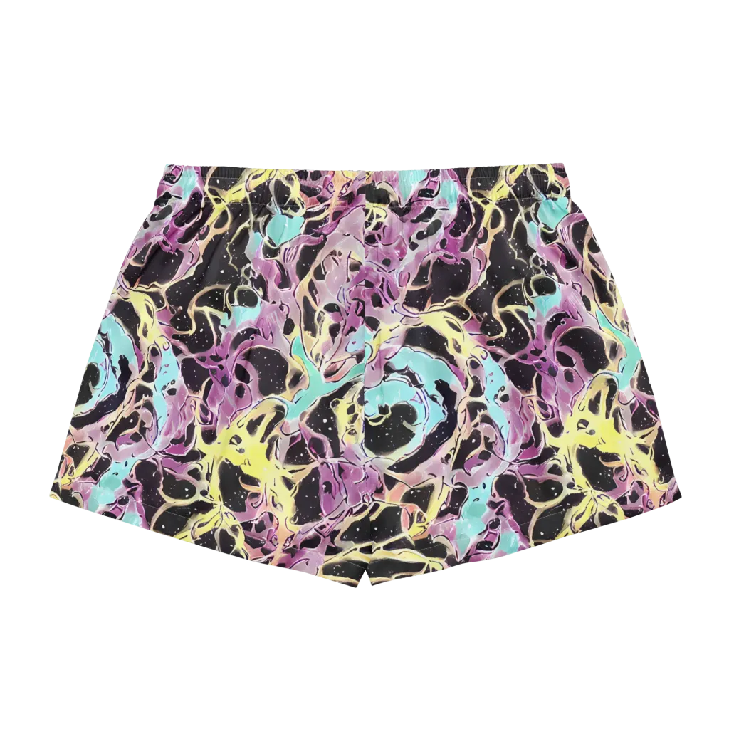 Dreams in Orbit on Women's Pajama Shorts — Back