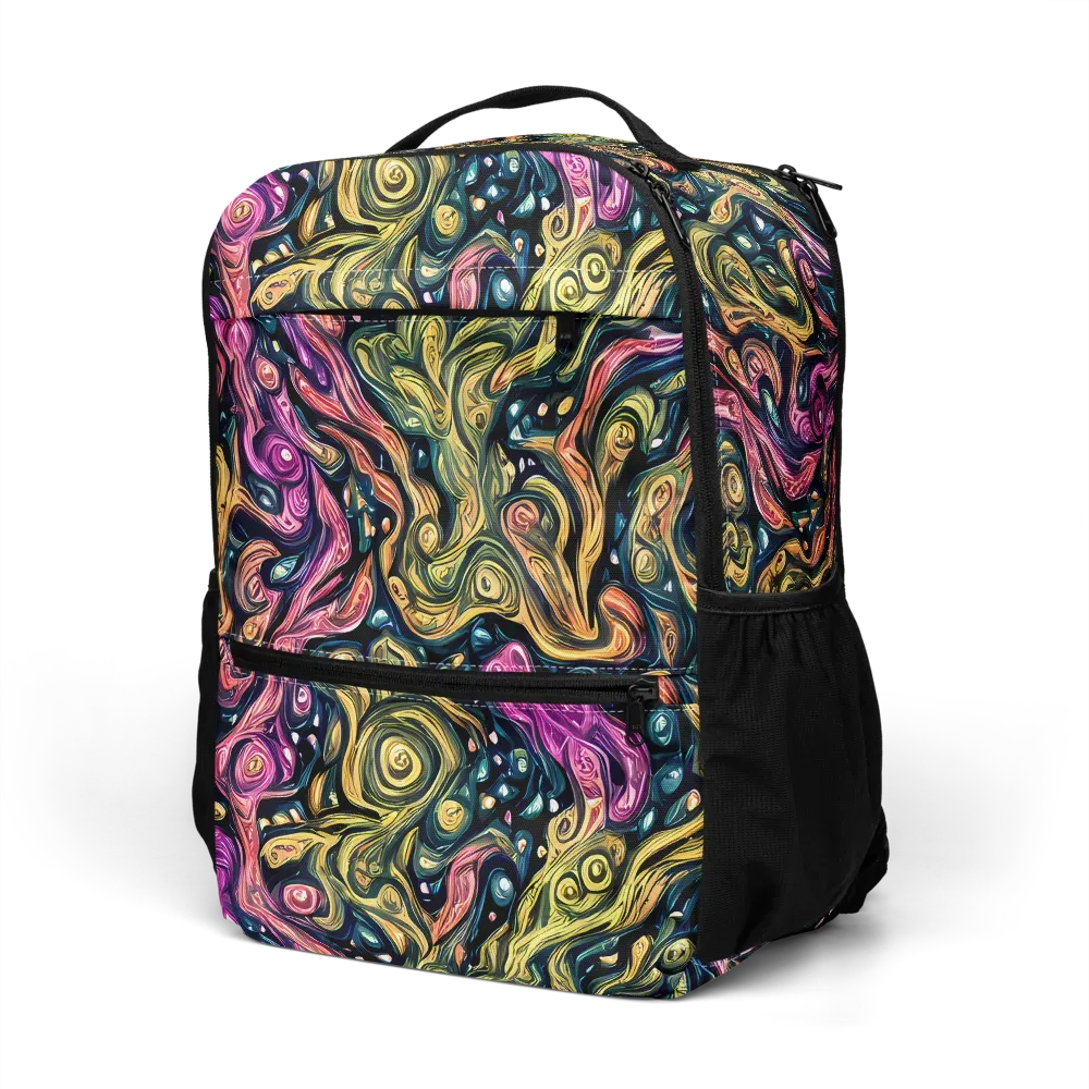Prismatic Currents on Utility Backpack — Left Front