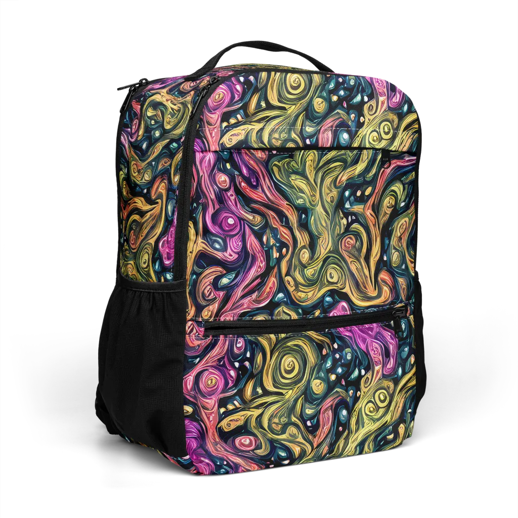 Prismatic Currents on Utility Backpack — Right Front