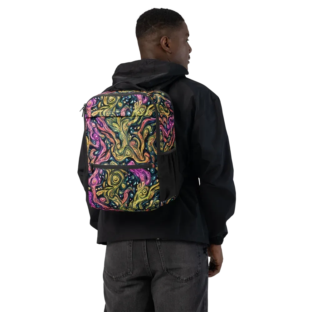 Prismatic Currents on Utility Backpack — Back