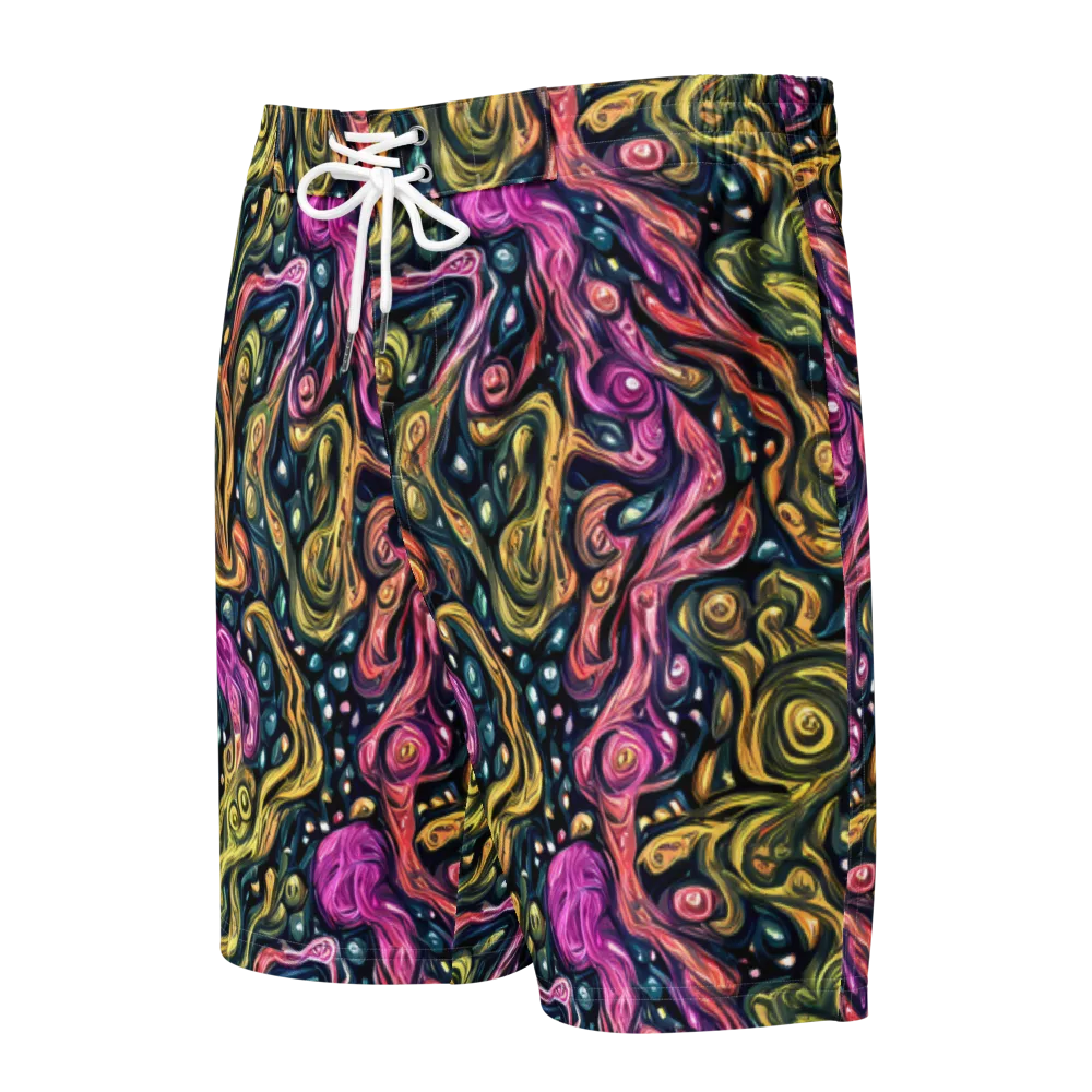 Prismatic Currents on Men's Board Shorts — Front