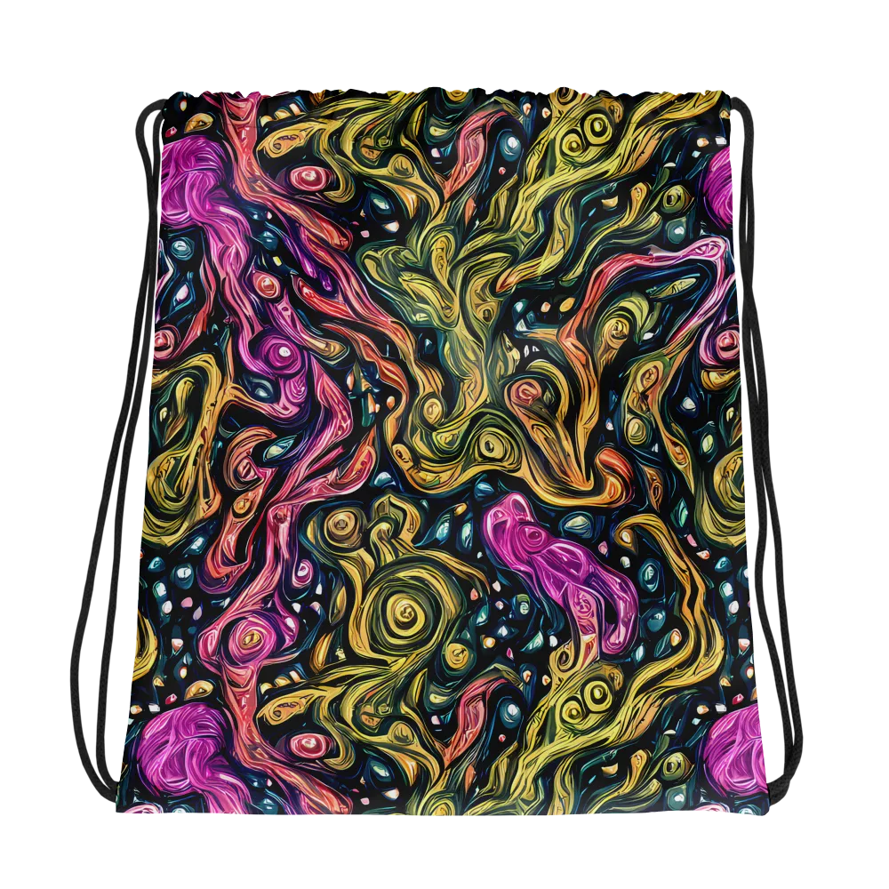 Prismatic Currents on Drawstring Bag — Photo