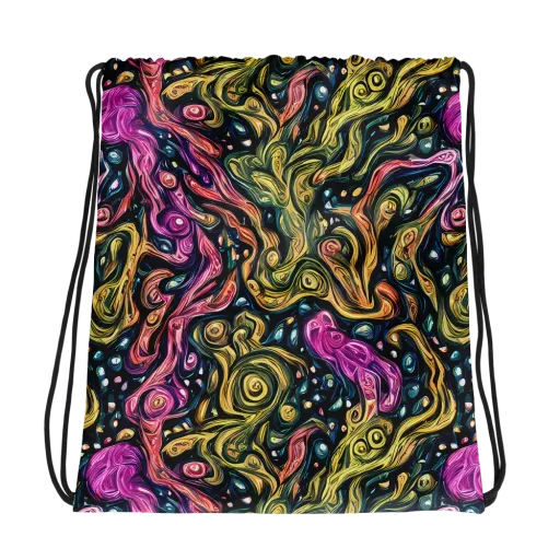Prismatic Currents on a Drawstring Bag