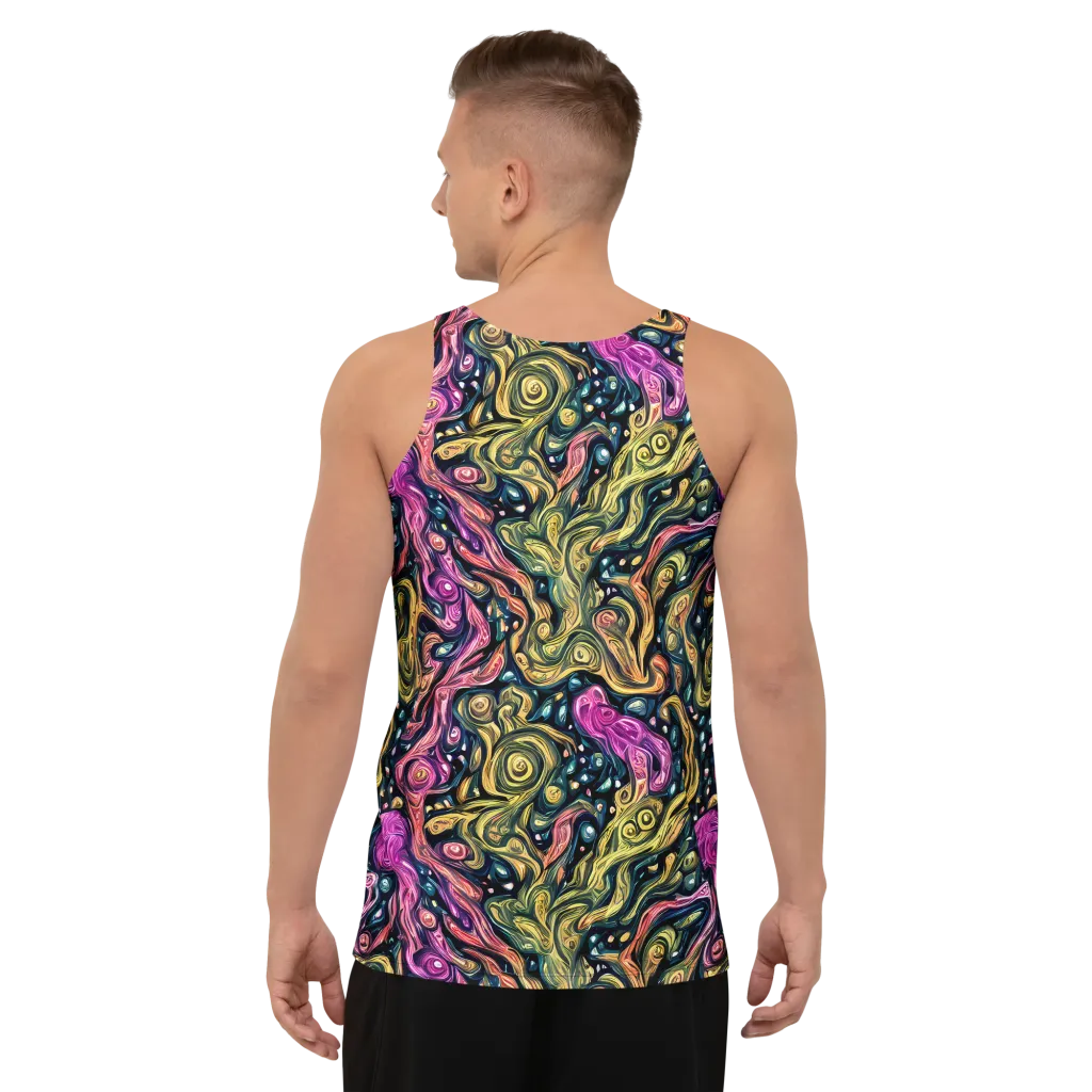 Prismatic Currents on Men's Tank Top — Back