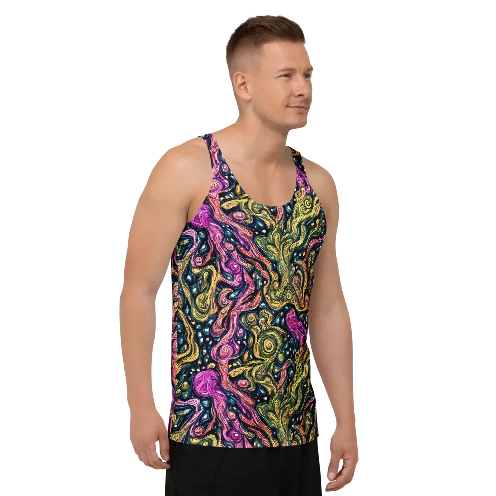 Prismatic Currents on Men's Tank Top — Right Front