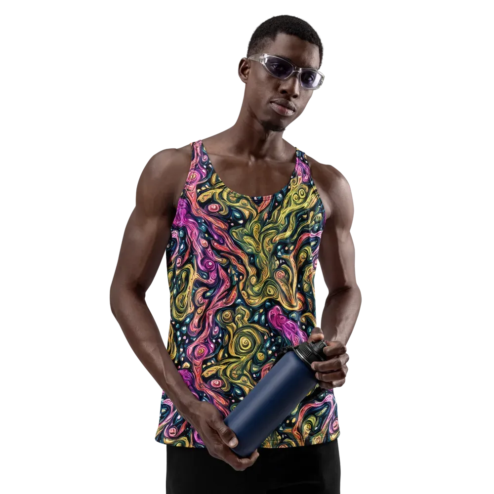 Prismatic Currents on Men's Tank Top — Front