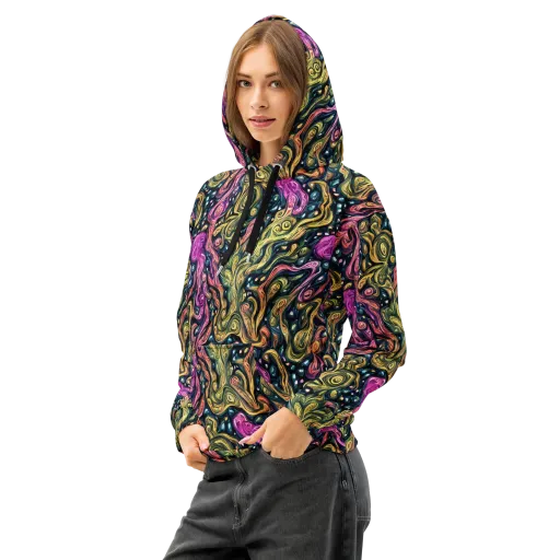 Prismatic Currents on a Cotton Hoodie