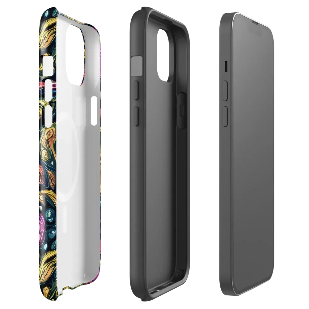 Prismatic Currents on MagSafe Tough Case for iPhone® — Front
