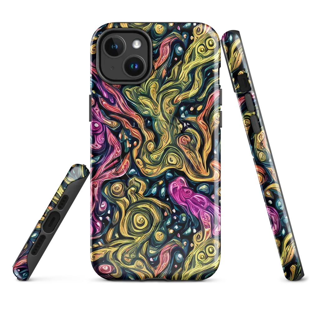 Prismatic Currents on MagSafe Tough Case for iPhone® — Front