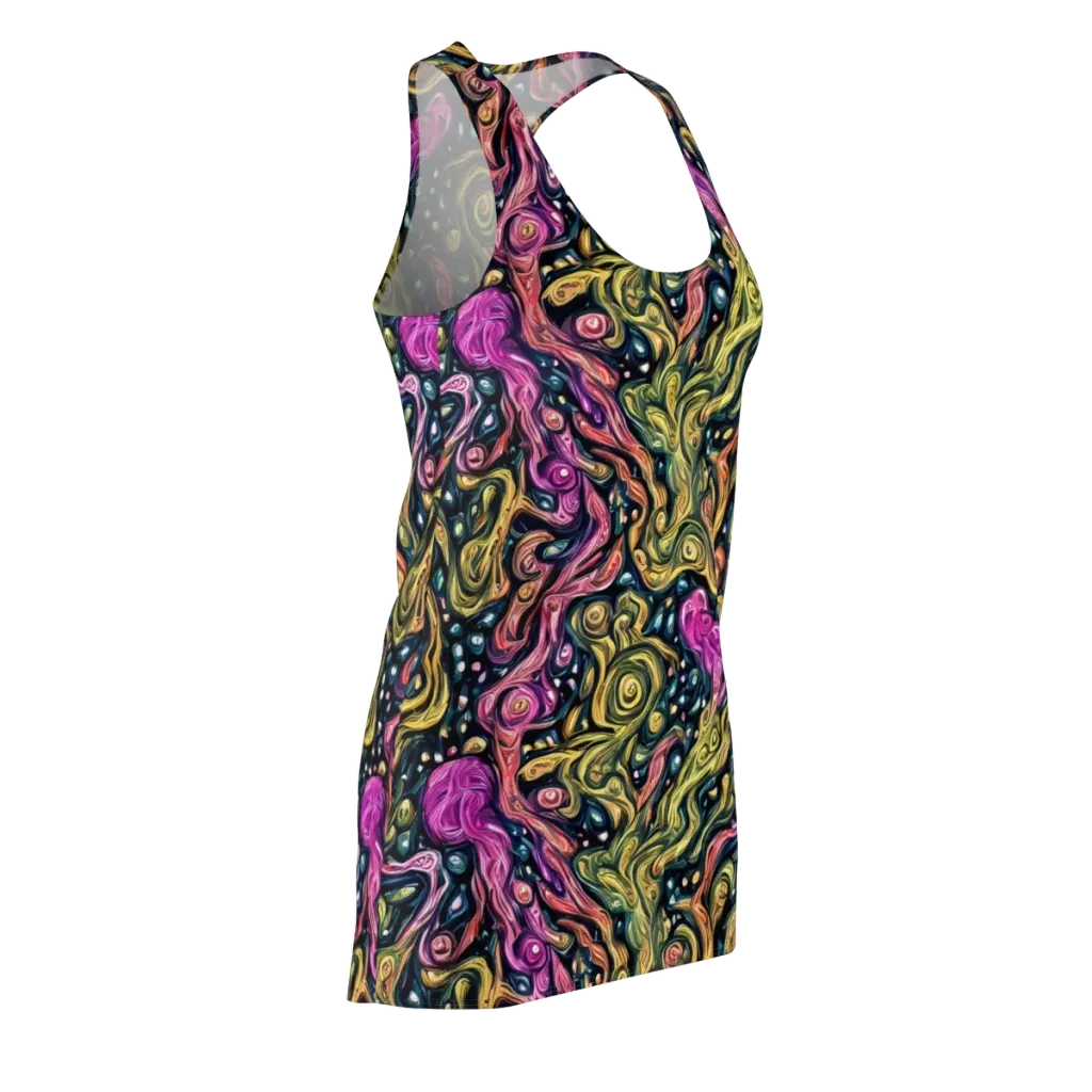 Prismatic Currents on Racerback Dress — Front Side