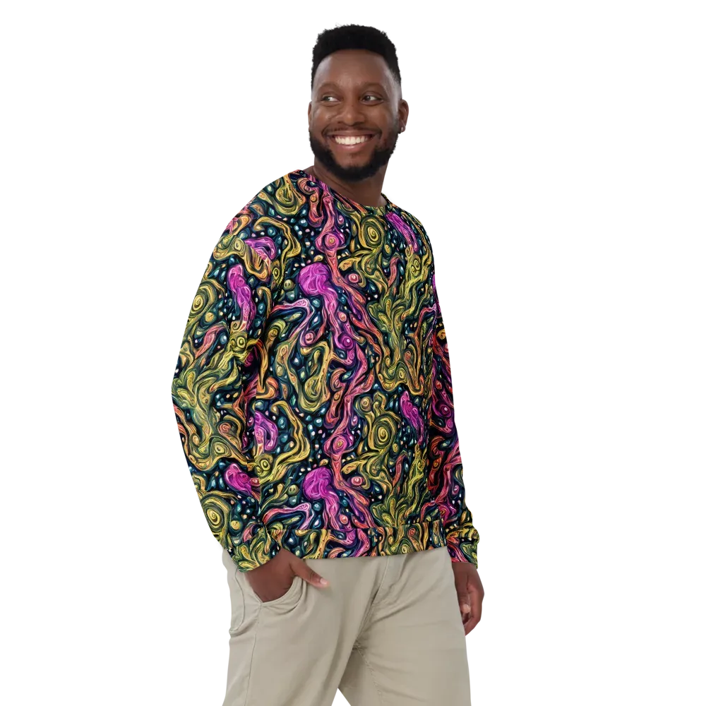 Prismatic Currents on Sweatshirt — Front