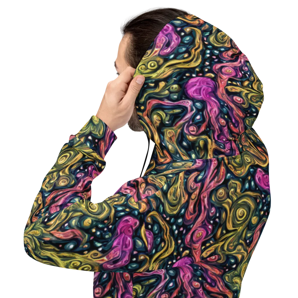 Prismatic Currents on Hoodie — Back